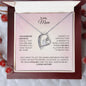 To My Mom | You Will Always Be My Caring Mother - Forever Love Necklace