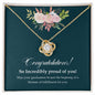 For Graduation | So Incredibly Proud Of You - Love Knot Necklace