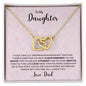 To My Daughter | Interlocking Hearts necklace