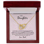 To My Daughter | Interlocking Hearts necklace