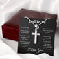For Dad To Be | I Love You - Stainless Steel Cross Necklace