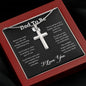 For Dad To Be | I Love You - Stainless Steel Cross Necklace