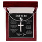 For Dad To Be | I Love You - Stainless Steel Cross Necklace