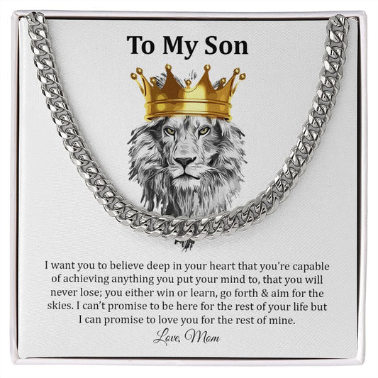 To My Son | Love You For The Rest Of Mine - Cuban Link Chain